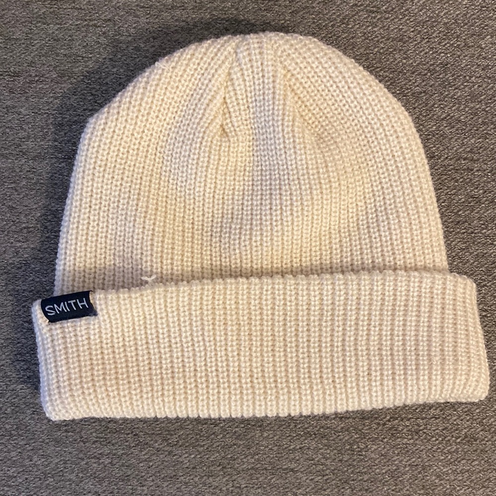 Smith cream beanie